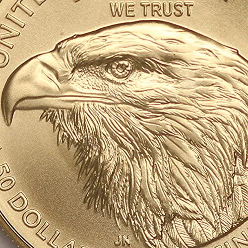 Мента 2021 година, без знака на монетния двор 1 унция злато American Eagle MS-70 (Първия ден на издаване - Портретен тип 2) от CoinFolio