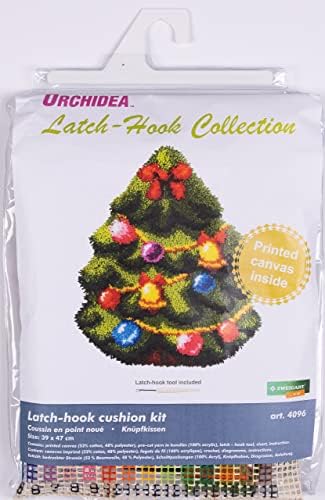Orchid - Комплект от възглавници на куки - Щракам - Платно с шарени елхи - 4,5 броя- за възрастни - 4096