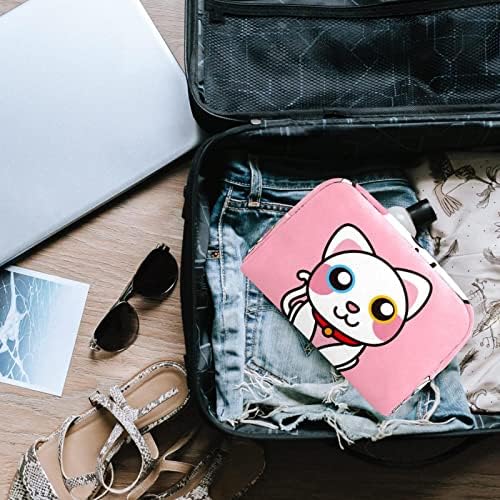 TBOUOBT козметични чанти за Жени, Косметичка За Пътуване, Органайзер За Тоалетни Принадлежности, Cartoony котка