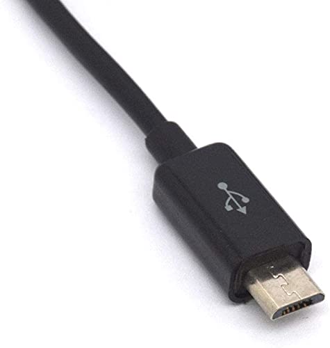 Аудиовыходный кабел PIIHUSW от Micro USB, 3.5 мм Позлатен 4-щифта с щепсел с 3.5 мм от щепсела Micro B до штекеру Авто Aux Аудио