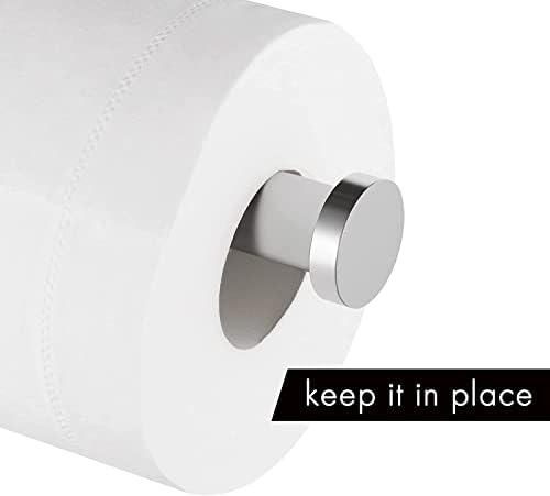 Титуляр на ролка тоалетна хартия YUET, самозалепващи ленти, Закачалка за салфетки 3 М, Закачалка за баня, кухня, тоалетна, Благородна Удебелена неръждаема стомана SUS-304