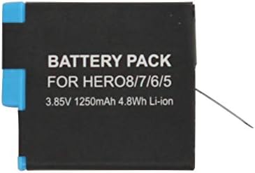 Подмяна на батерията и зарядното устройство AHDBT-801 за екшън камерата GoPro Hero 6 - Съвместима с напълно декодированным акумулаторна