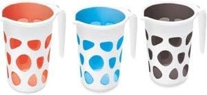 Finaldeals Пластмасови Чаши за бани Дуплекс Дизайнерски Чаши за баня Чаши за Къпане Dabba Тоалетни Принадлежности, Чаши за баня