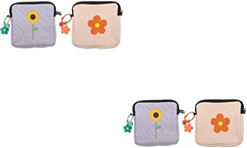DOITOOL Home Tool 4 бр. Чанти за съхранение на Хигиенни Кърпички, Менструални тампони, Чанти за съхранение (Различни цветове)