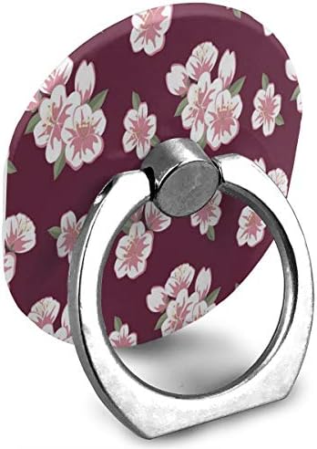 Държач за пръстени, пръстен с цветя, сливи, държач за мобилен телефон, с регулируема въртяща се на 360 °, поставка за халки на пръста