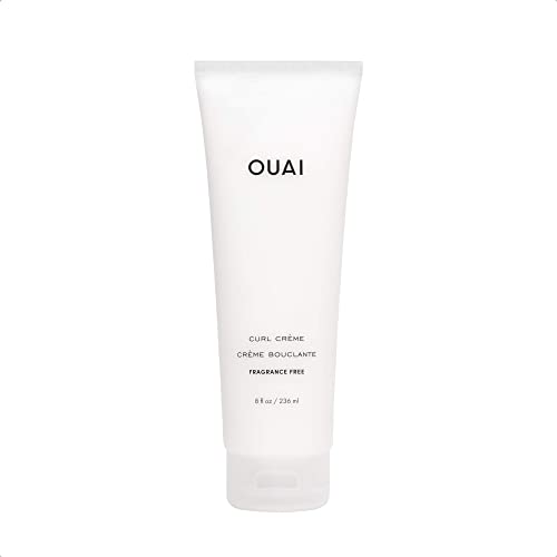 OUAI Curl Crème, Универсален крем за всички видове къдрици, без ароматизатори (8 течни унции)
