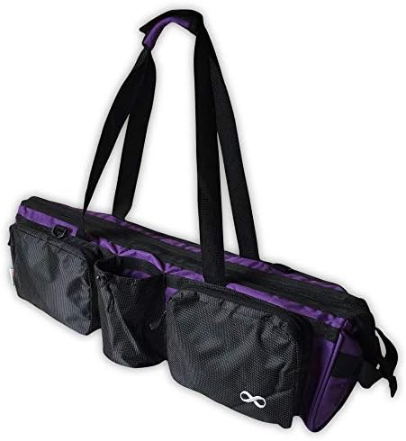 Чанта-тоут за постелки за йога YogaAddict Supreme и носене с джоб и цип, с дължина 30 инча, много голям, подходящ за повечето размери