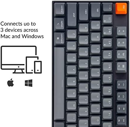 Ключодържател K8 87 клавиши, Безжична Ръчна клавиатура без ключ с възможност за гореща замяна, Многозадачност, Жичен Type-C, бяла led подсветка, детска Bluetooth клавиатура за