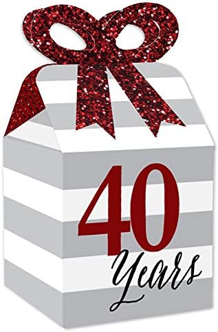 Голяма част от нас щастие, което ние все още го правим - 40-та годишнина от сватбата - Квадратни Подаръчни кутии за подаръци, Кутии