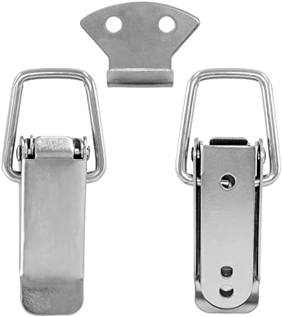 Unlorspy 10 X Пружинна ключалки-тумблера, пружинен заключване-барабанен от неръждаема стомана с крепежни винтове за кабинет, Дървена