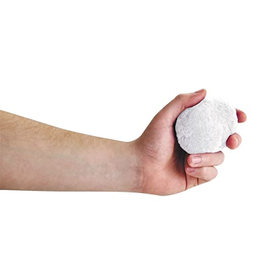 Снежните топки S & S Worldwide White Puff, 4 инча (опаковка от 12 броя)